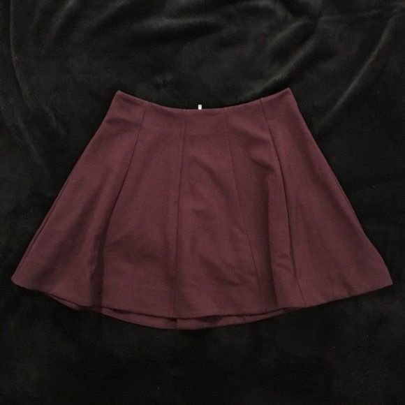 Urban Outfitters Dresses & Skirts - Burgundy Purple Kimchi Blue Flare Skater Skirt